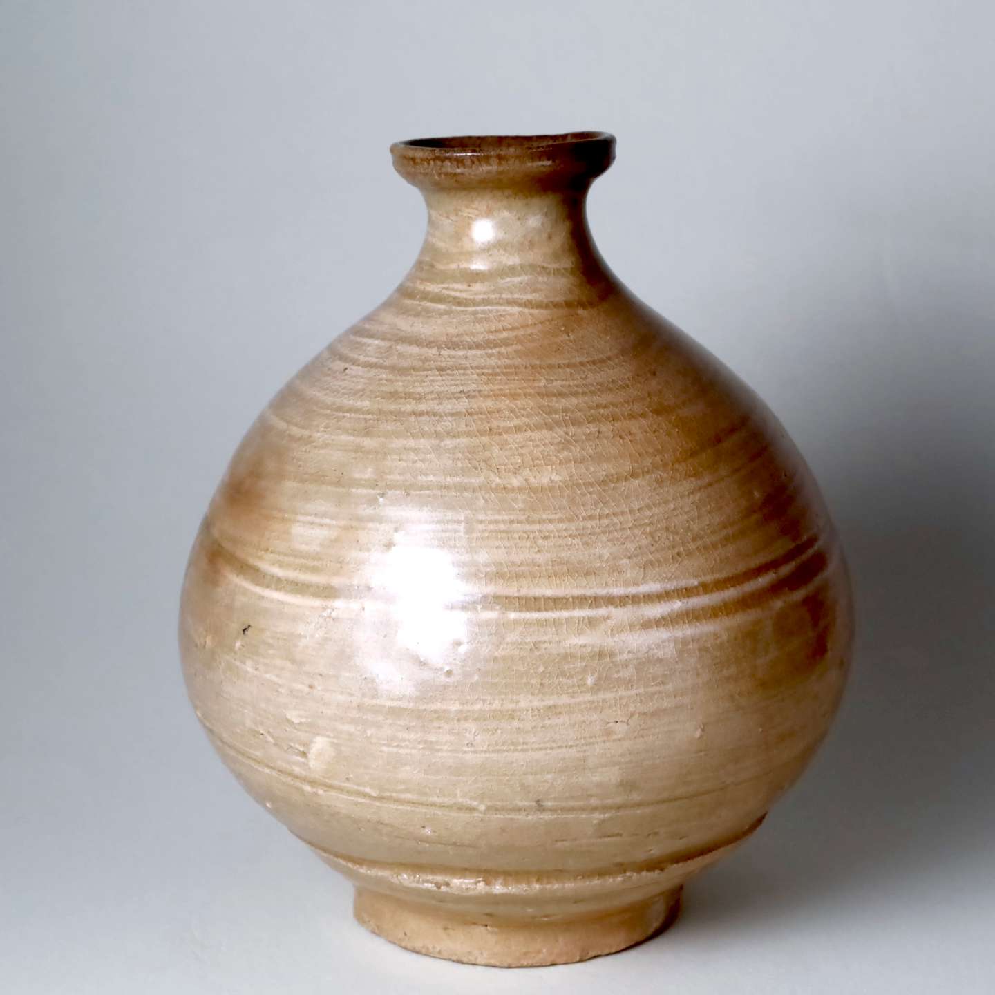 李朝初期 刷毛目丸徳利 本物保証 【公式通販】