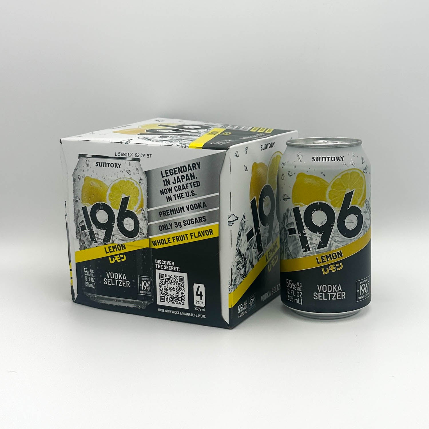 Suntory -196 Lemon RTD Vodka Seltzer – Prizefighter Bottle Shop