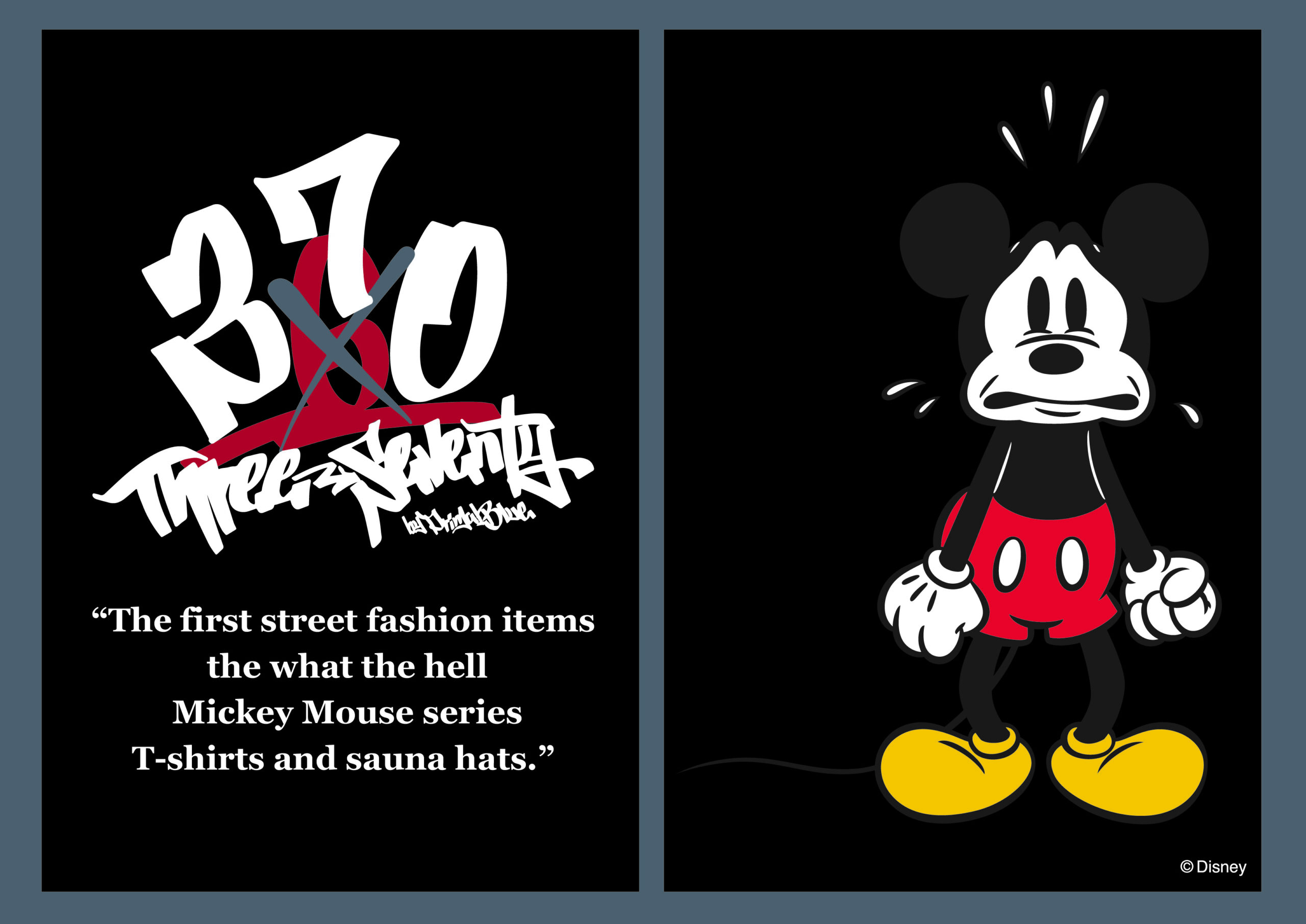 370第1弾商品はDisny「ミッキーマウス」コラボTシャツ＆サウナハット