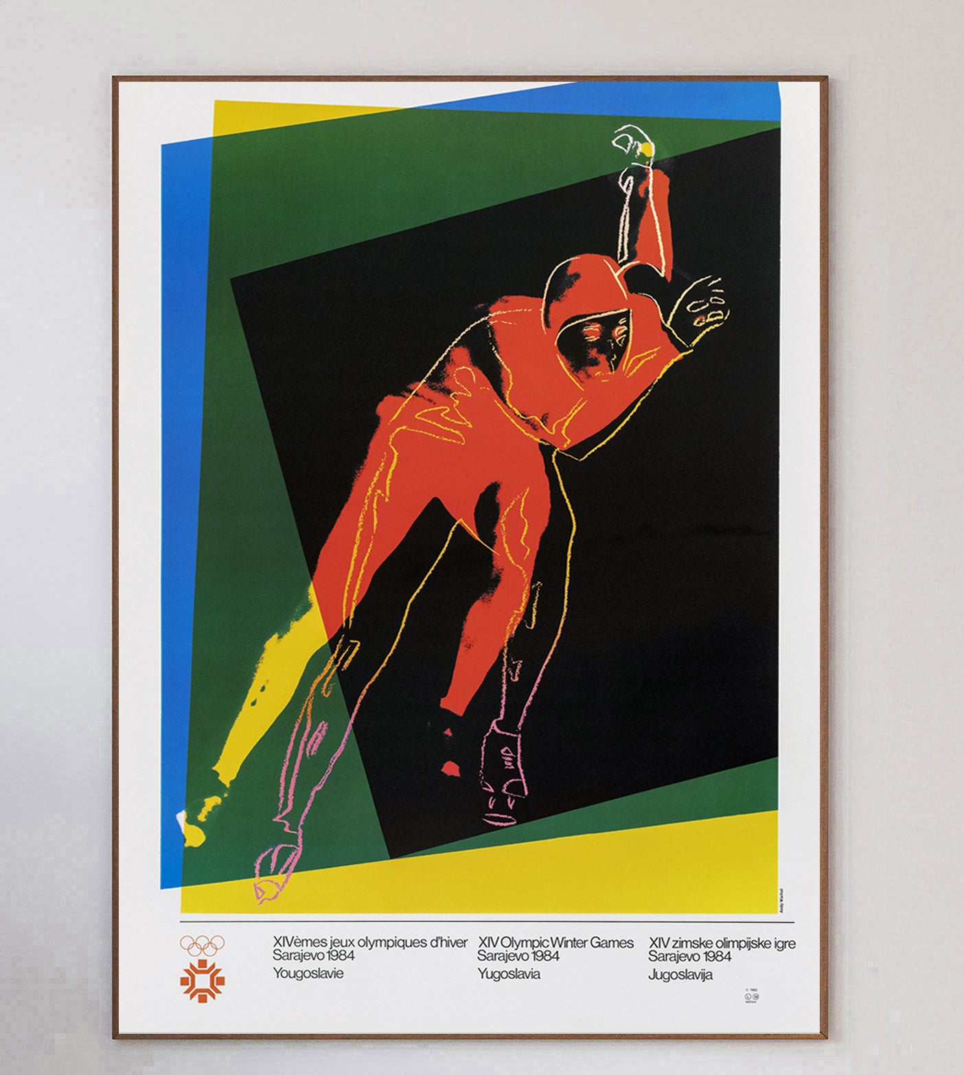 1984 Sarajevo Winter Olympic Games - Andy Warhol Original Vintage