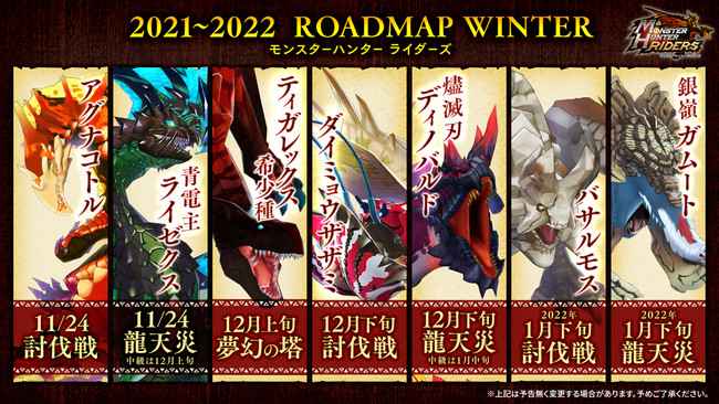 モンスターハンター ライダーズ』 今冬登場のモンスターを一挙紹介