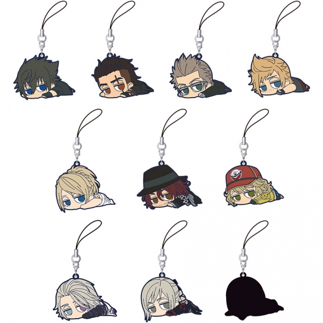 FF15 額入り ラバーストラップ ノクト プロンプト イグニス グラディオ