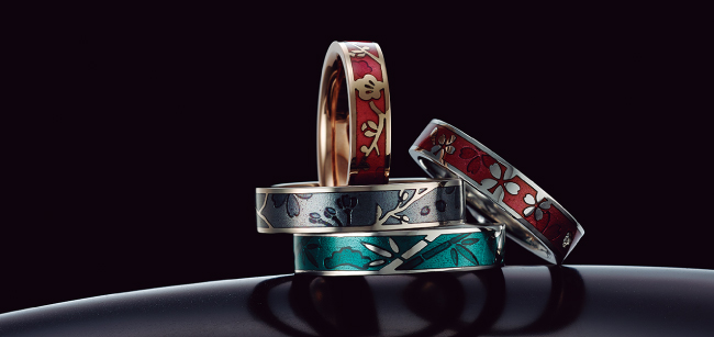 BIJOUPIKOから「TOMOE 七宝ブライダルリングコレクション」新作が登場