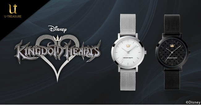 キングダム ハーツ』モノグラム腕時計を販売開始。シルバーとブラック2