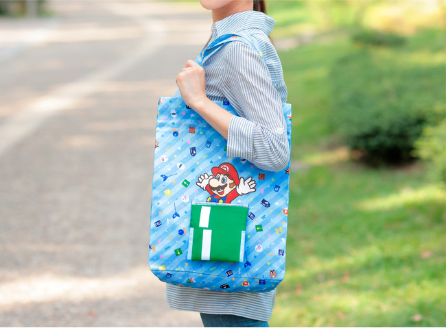 スーパーマリオの2WAYラッピングバッグシリーズに新サイズが登場