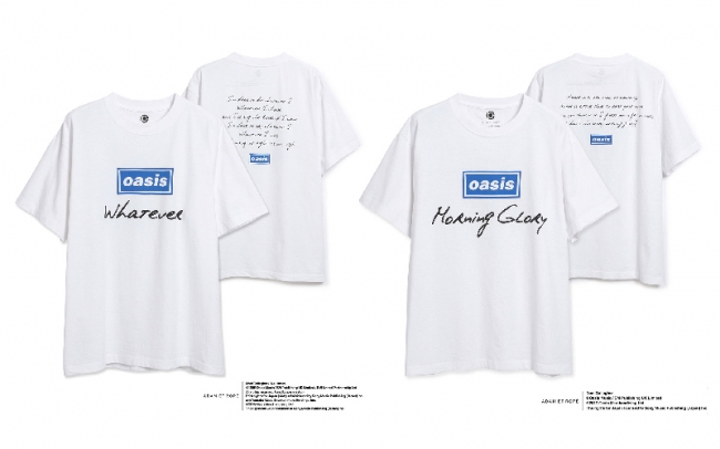 oasis×ADAM ET ROPE'の別注Tシャツコレクションの新作が発売開始