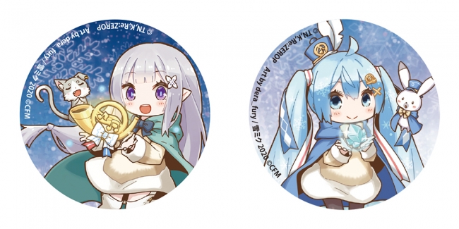 Re:ゼロから始める異世界生活 氷結の絆 劇場グッズ 缶バッジ エミリア