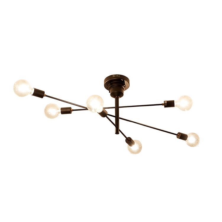 アストル 6灯シーリングライト クリア球 LT-2675(クリアボール球