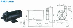 SANSO PMD－581B2M PMDマグネットポンプケミカル海水用 単