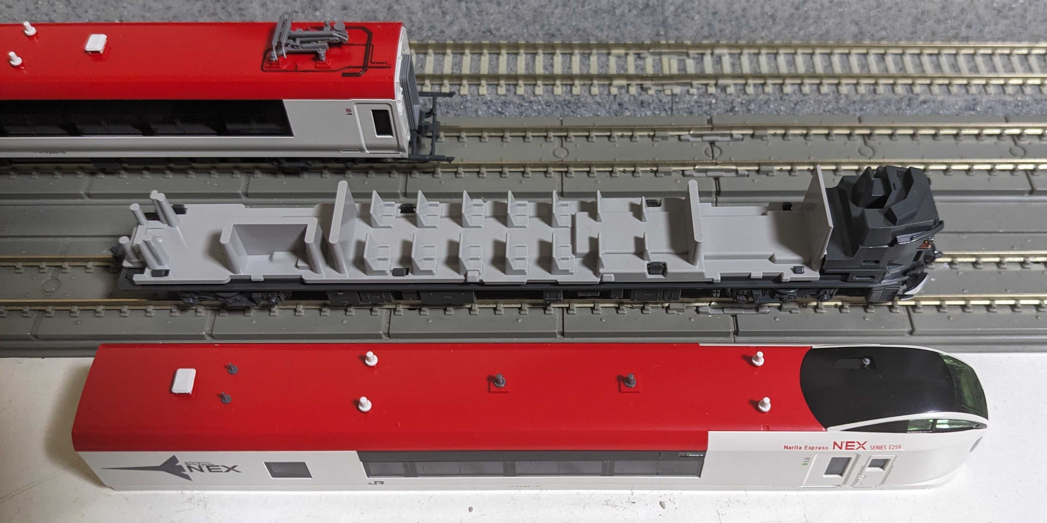 E259系成田エクスプレス6両kato ライト室内灯点灯確認済 室内