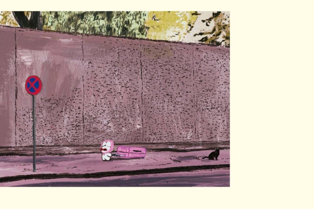 beco+81 ポスター 『swan』 しりみみうさぎ アート 複製画 beco+81