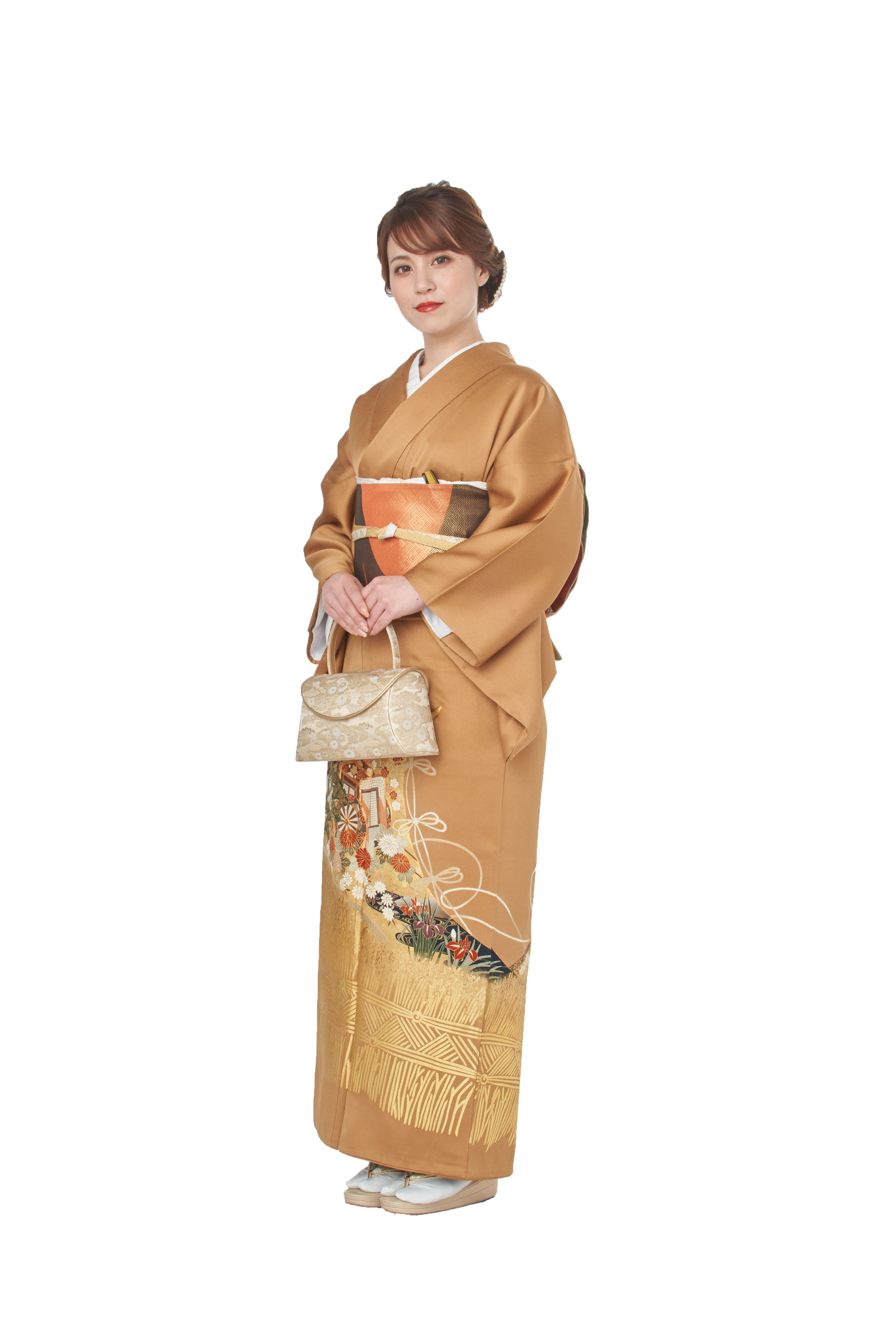 訪問着 フルセット 桜 流水 サンライト加工 入学式 金彩加工 卒業式 I1