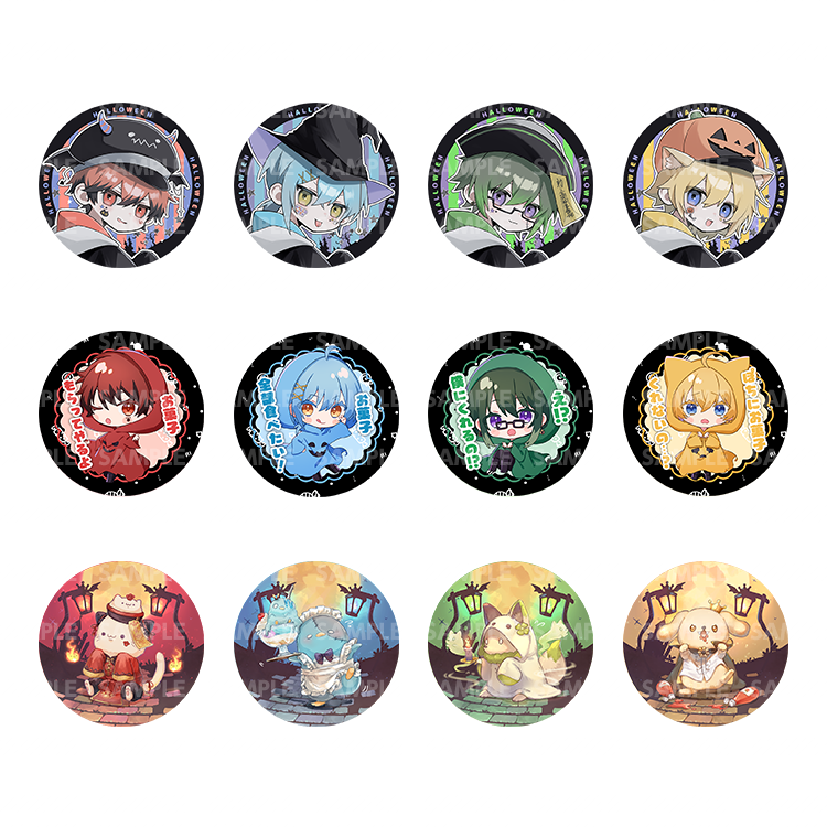 ぷりだむハロウィンランダム缶バッジ | ぷりだむ