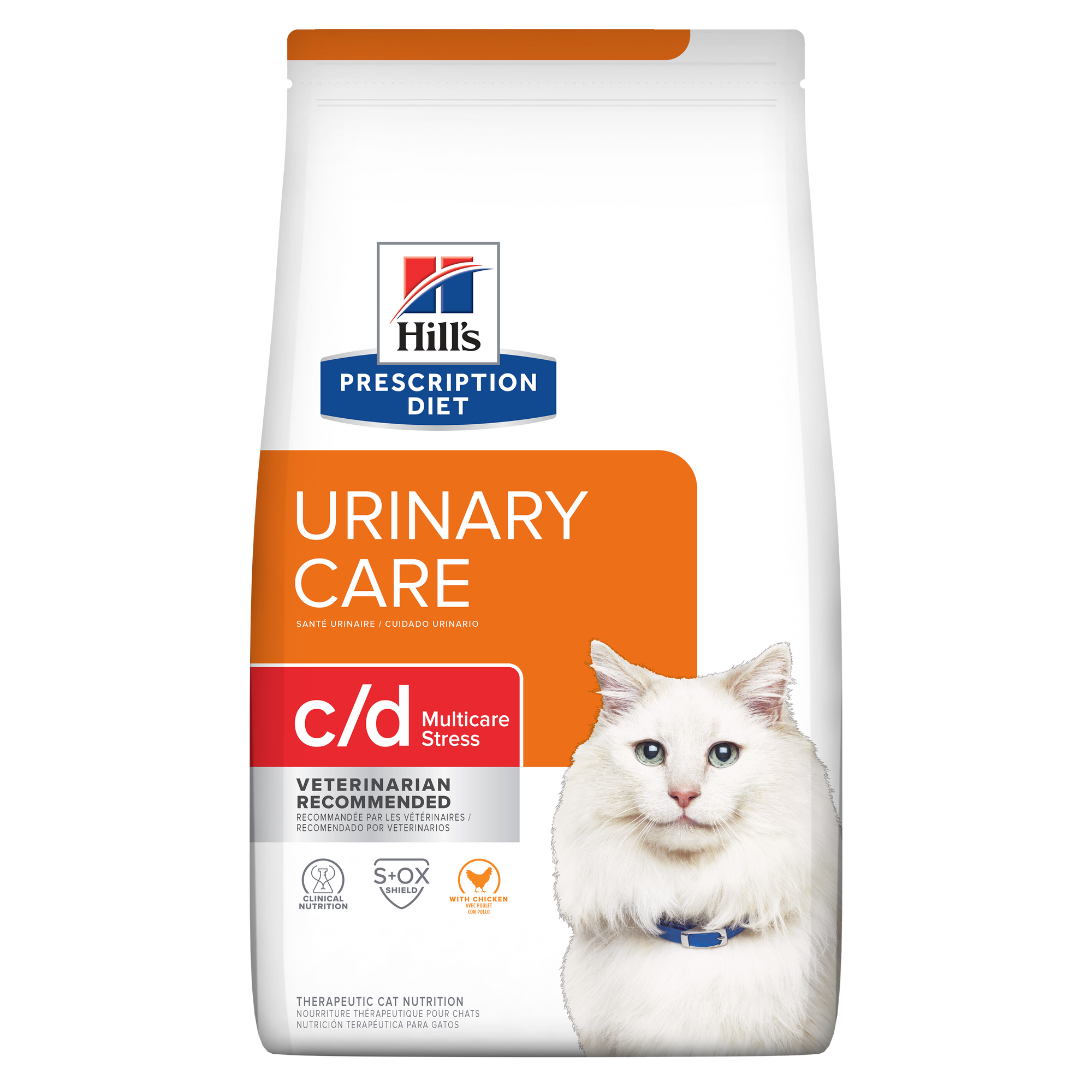 c/d Multicare Stress with Chicken Dry Cat Food | Hill's