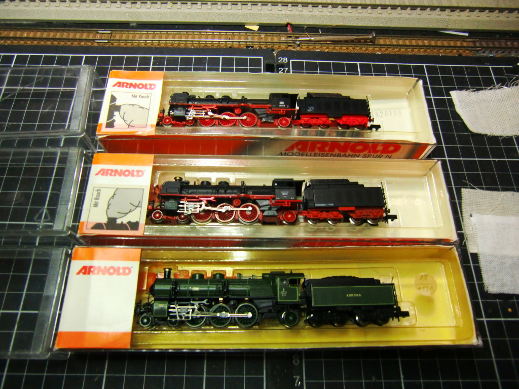 ▽Nゲージ「ARNOLD 蒸気機関車 発煙システムOH他」 – 作業履歴