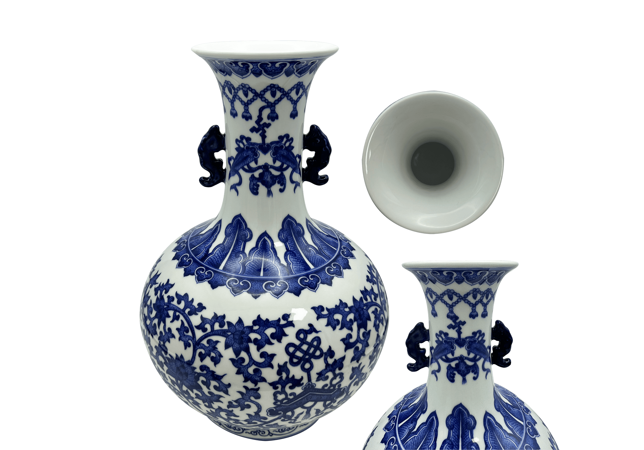 中国 壺 宣徳年製 中国製 龍紋 花瓶 約75cm 壺 特大壺