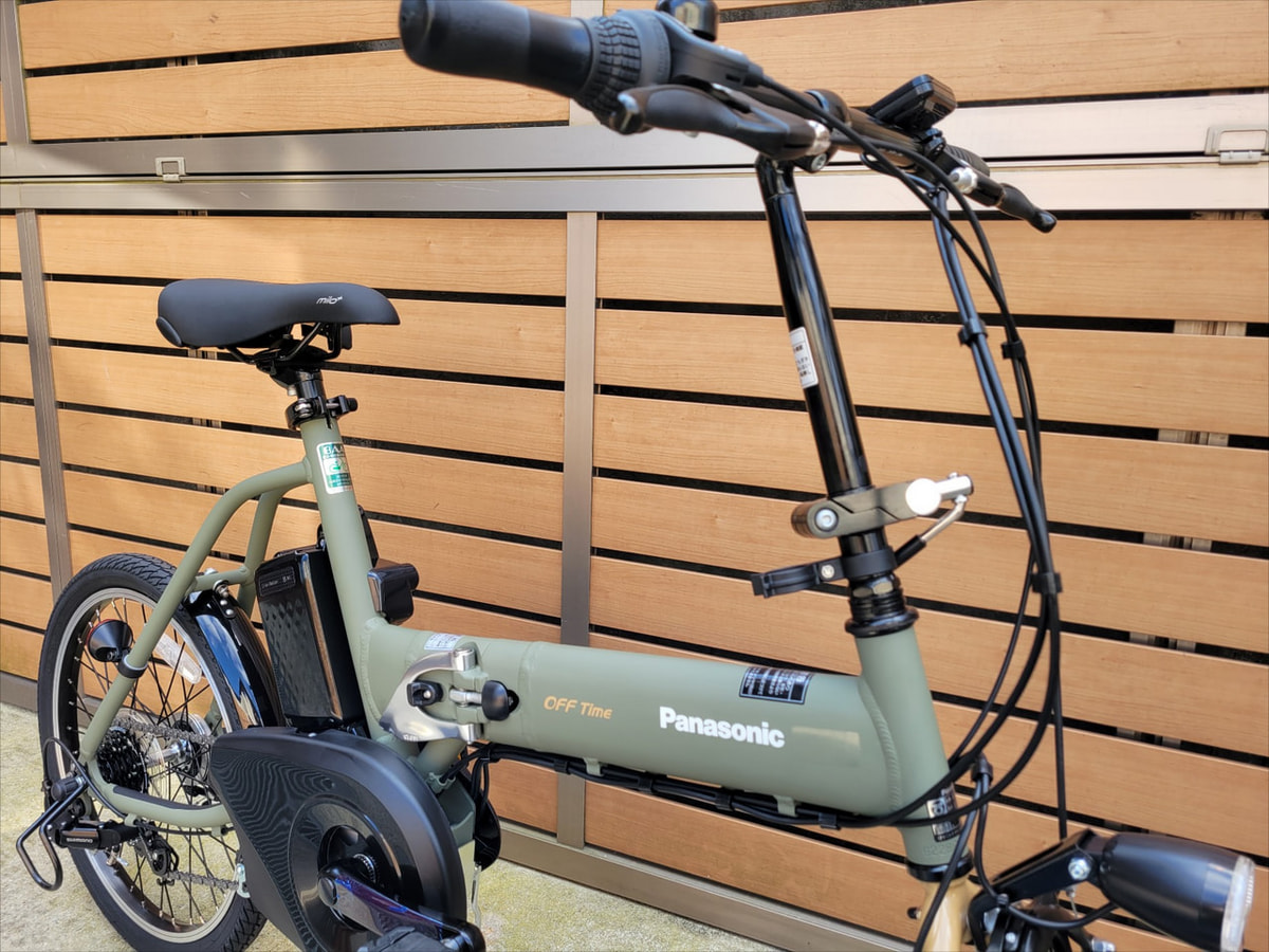 Panasonic 電動折りたたみ自転車 オフタイム 雨天未使用 室内保管 電動