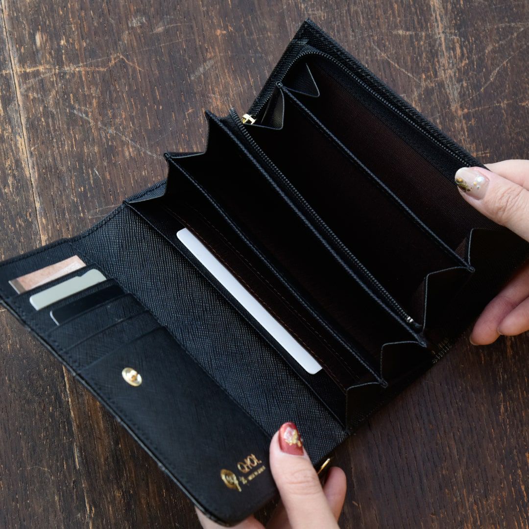 ブラックチョコレート ショートウォレット（財布） | Q-pot. ONLINE SHOP