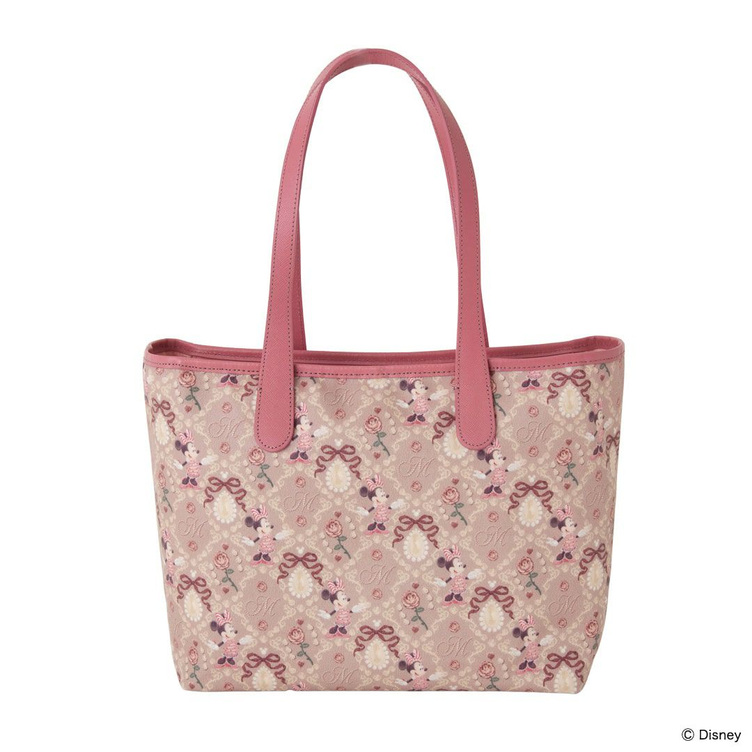 即完売 ディズニー 40周年 ガーランド トートバッグ 大 ミニー ピンク
