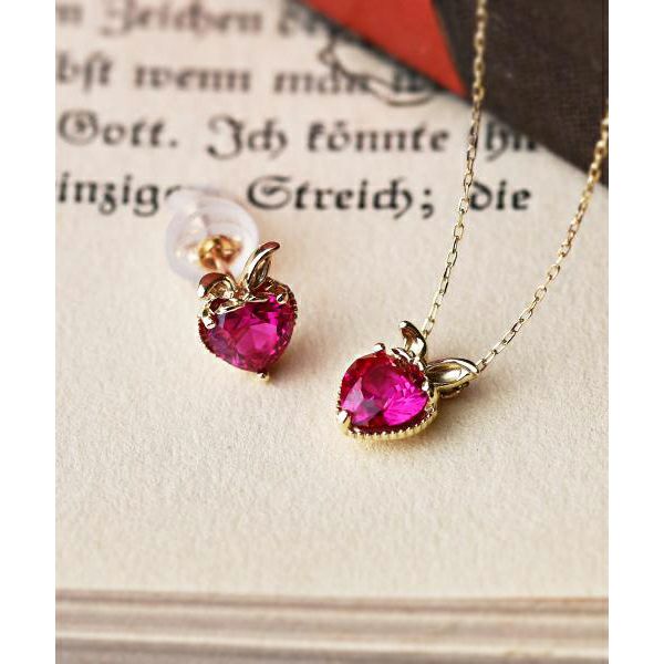 K10】白ウサギ/ハートキャンディー ネックレス【ディズニー