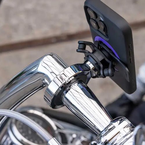 ハンドルバーマウント PRO CHROME LARGE バイク用スマホホルダー