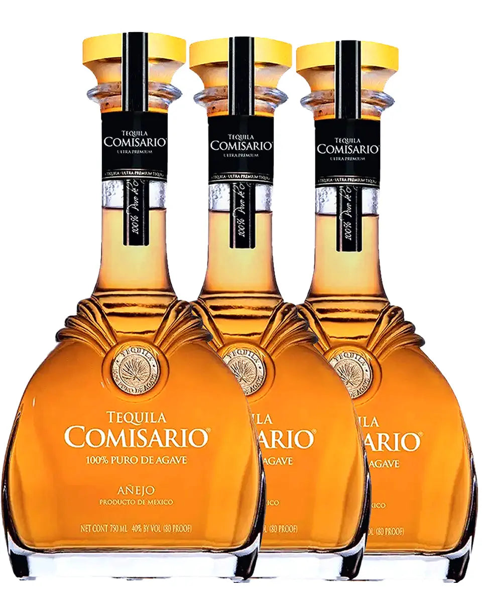 Paquete de 3 Tequilas Añejos Comisario | Tequila - Licorería de