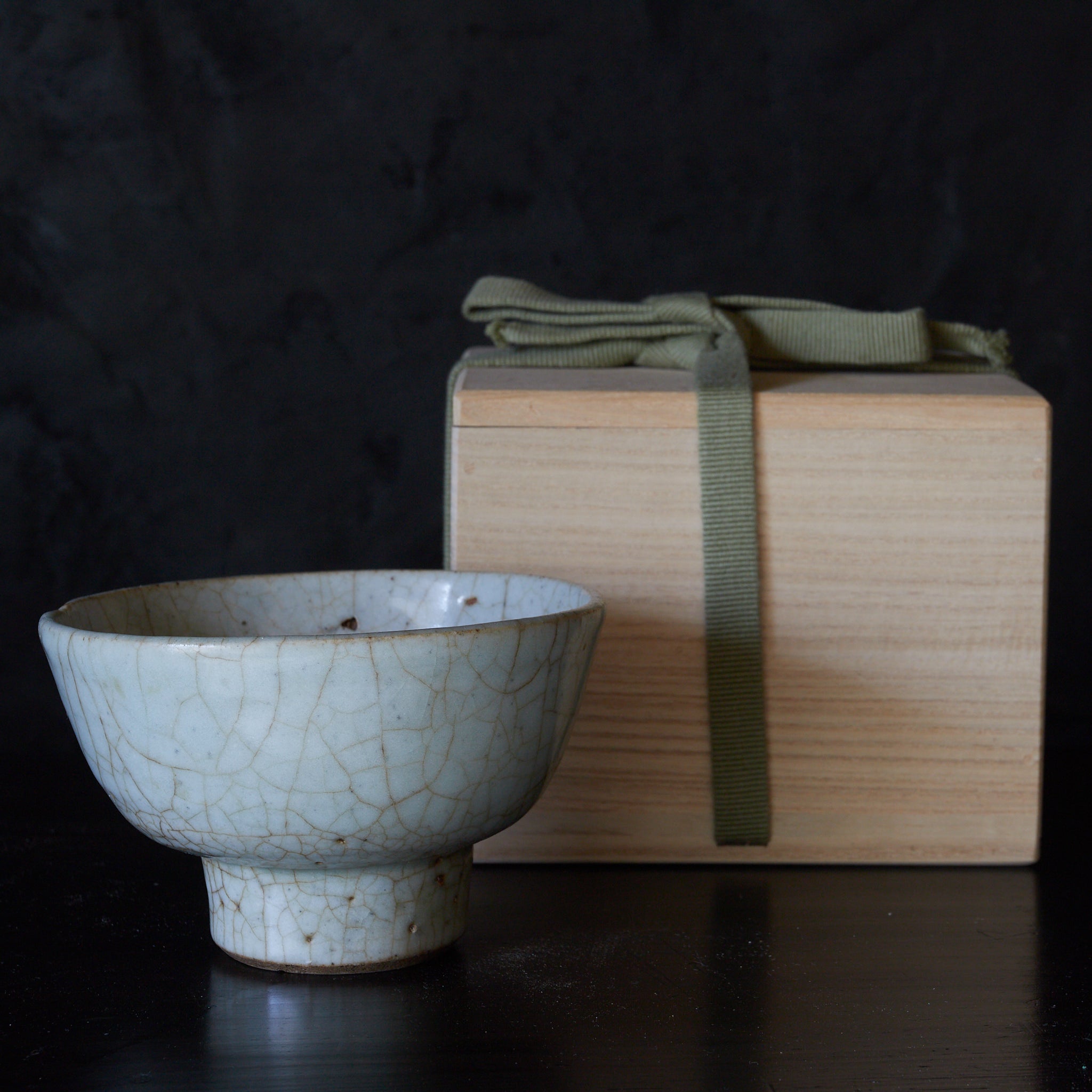 時代 茶入 染付 福康寧寿字紋 木箱入 時代 茶入 染付 福康寧寿字紋 木箱入