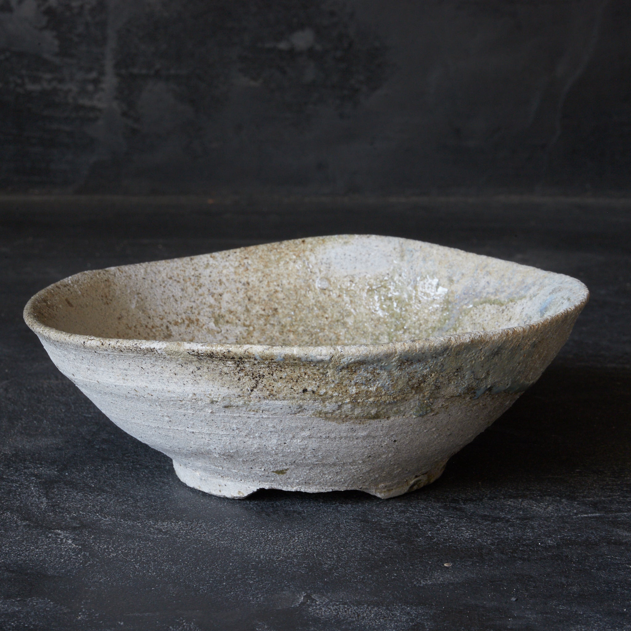 平安–鎌倉時代 古常滑 山茶碗 木箱付（794–1333CE） | 入蘆花