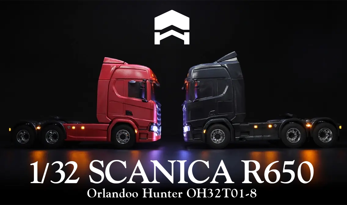 新製品】1/32スケールトラック Scania（スカニア）R650 〜 Orlandoo