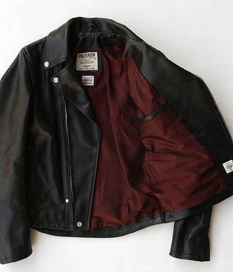 ANACHRONORM Reading Horsehide Motorcycle Jacket [BLACK] - Fresh