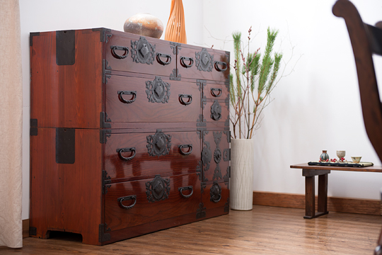 民芸調 引出箪笥 古民家風インテリアに