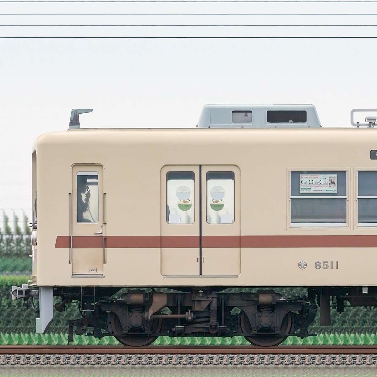 鉄道部品 新京成電鉄 8000形 日本車輌 製造プレート類 ありがとう