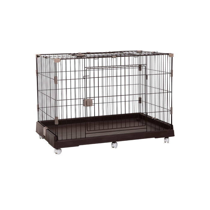 RAKU 猫ケージ 大型 キャットケージ ワイド扉 多頭飼い 脱走防止 組立