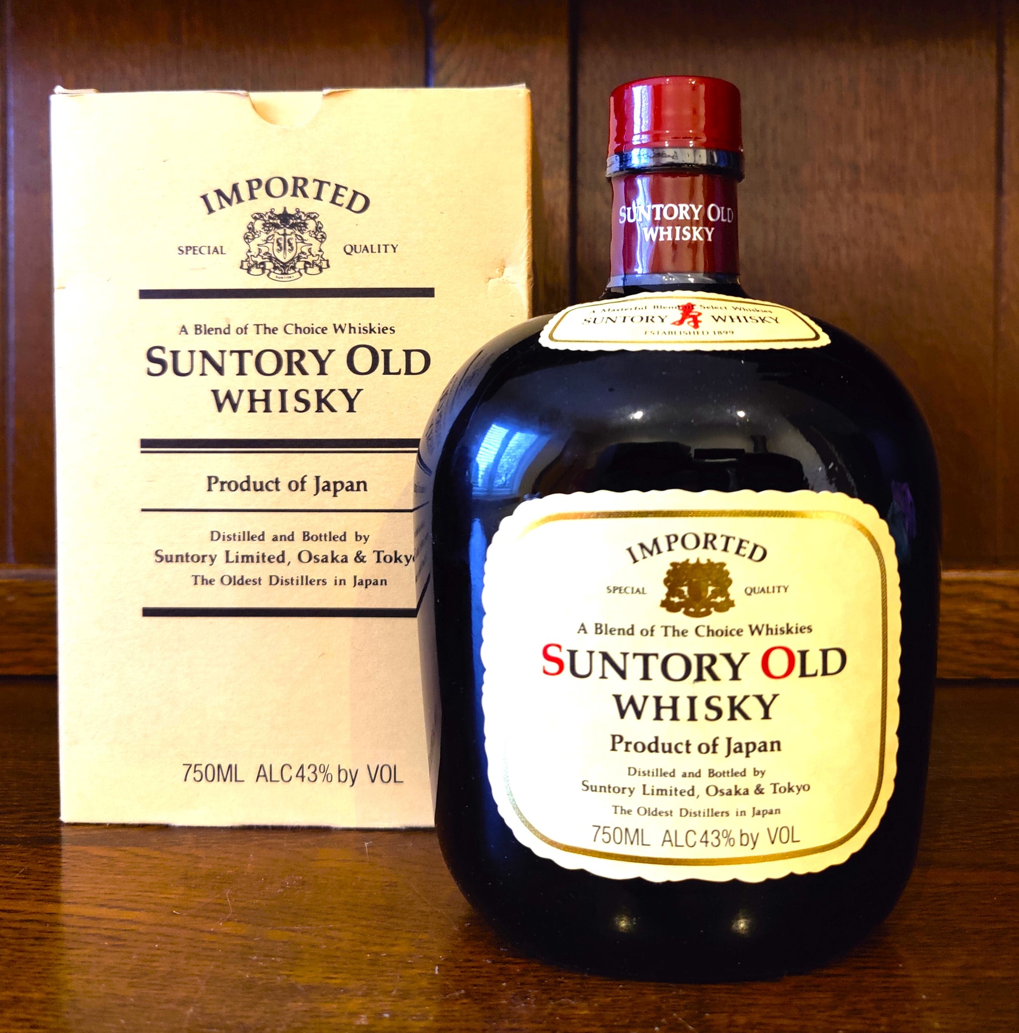 Suntory Old Whisky Imported Blended Whisky 43%ABV 75cl 1980's