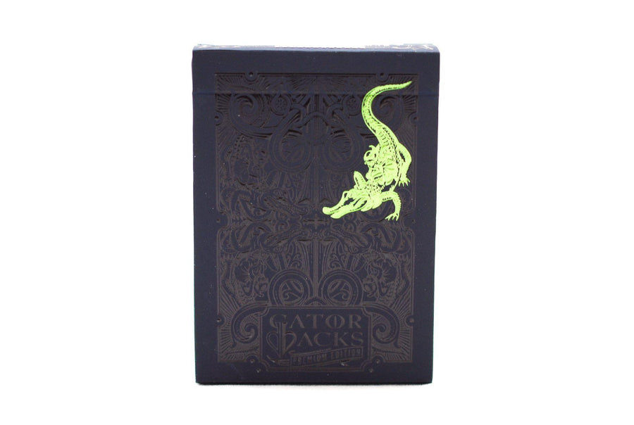 Green Gatorbacks-RarePlayingCards.com – Rare Playing Cards