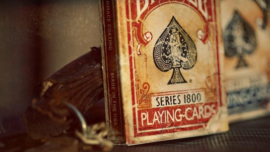 Marked Vintage 1800 Deck (Red) Playing Cards – Rare Playing Cards