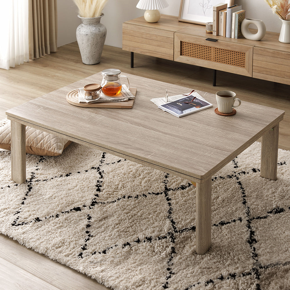 木製 こたつ ブラウン 長方形 折りたたみ可能 【公式通販】