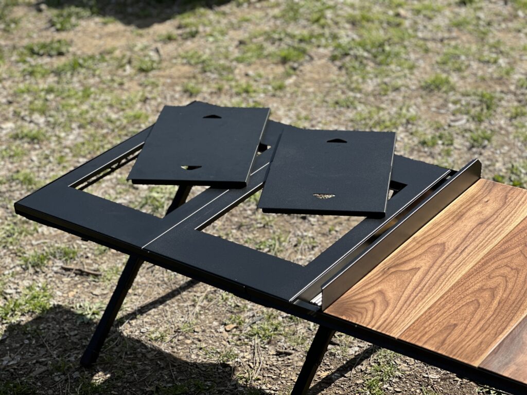 別売りバーナートップパネル！RATEL WORKS ウッドパネルテーブル 120