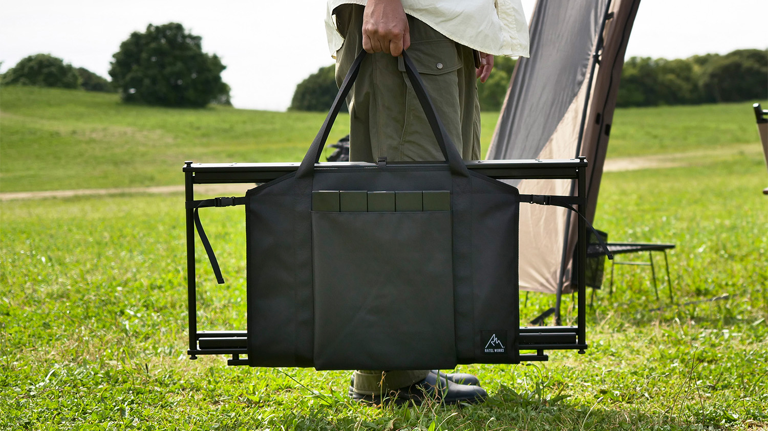 ラーテルワークス ウッドパネルテーブル／キャリーバッグ WPT CARRY