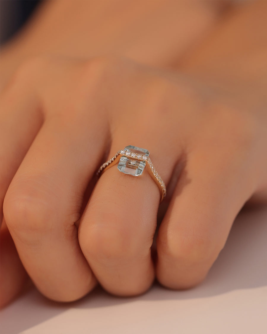 Ravicharme | 【数量限定】Nude 天然石リング アクアマリン – RAVICHARME