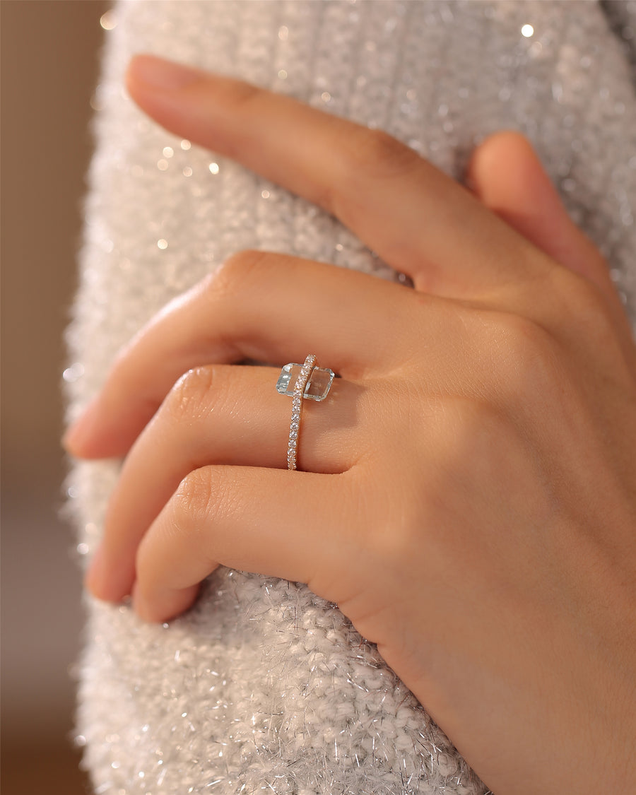 Ravicharme | 【数量限定】Nude 天然石リング アクアマリン – RAVICHARME