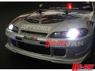 58386]TT-01D ニスモCOPPERMIXシルビア ドリフトスペック(LED付) RC-ART