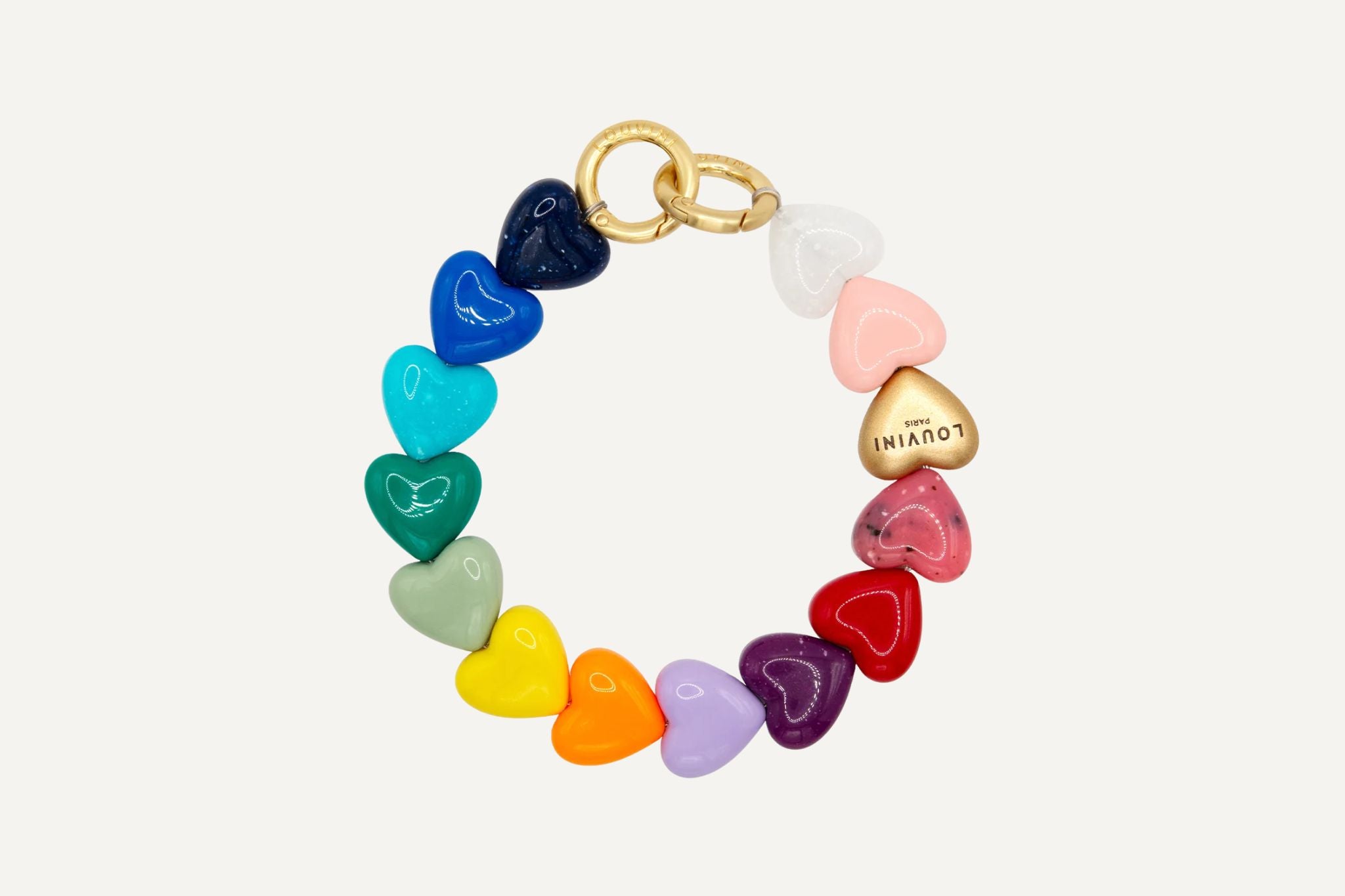 予約販売（3月上旬入荷予定）ハンドストラップ PETIT CUORE RAINBOW