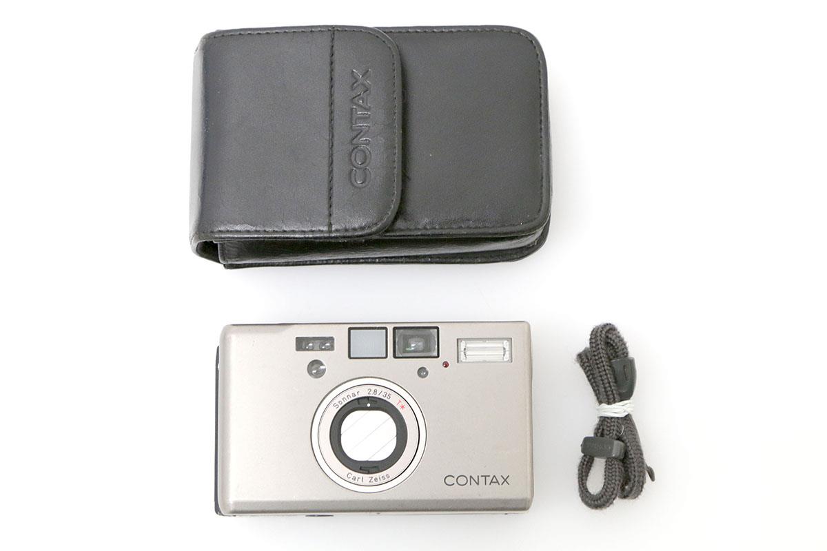 動作確認済】CONTAX T3 コンパクトフィルムカメラ チタンシルバー 動作