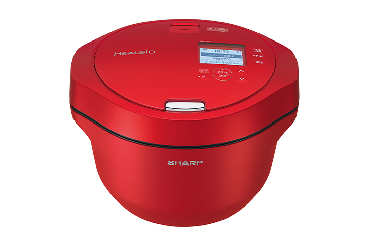 SHARP ヘルシオ ホットクック KN-HW24G 2〜6人用 2.4L容量 レッド