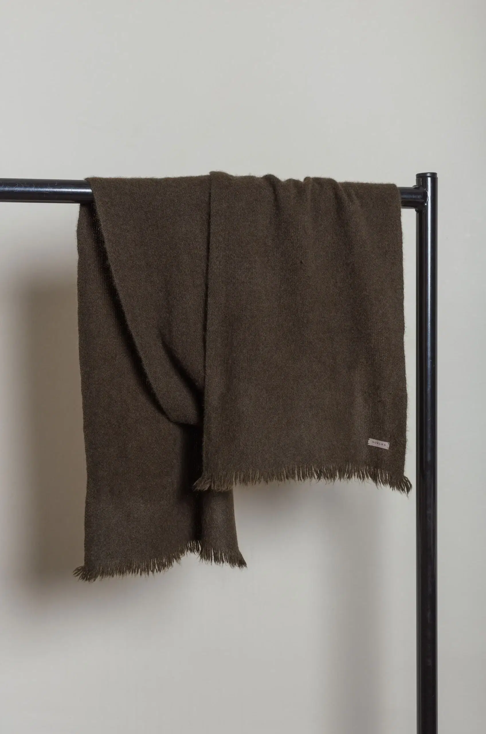 NORLHA - Nomad Net Boiled Skinny Scarf - Deep Green