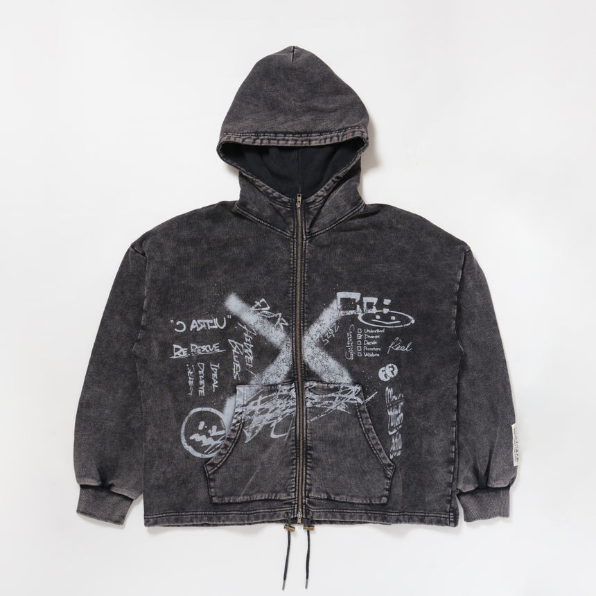 Reol DOODLE ZIP HOODIE - CC – Reol ONLINE SHOP