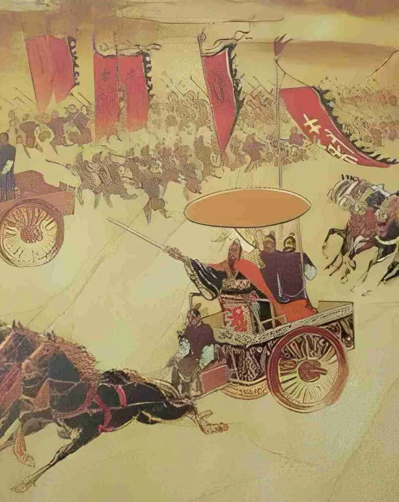 杜甫 兵車行 【 唐の詩人による戦術詩 】車輪輪 馬蕭蕭 五行書 掛軸