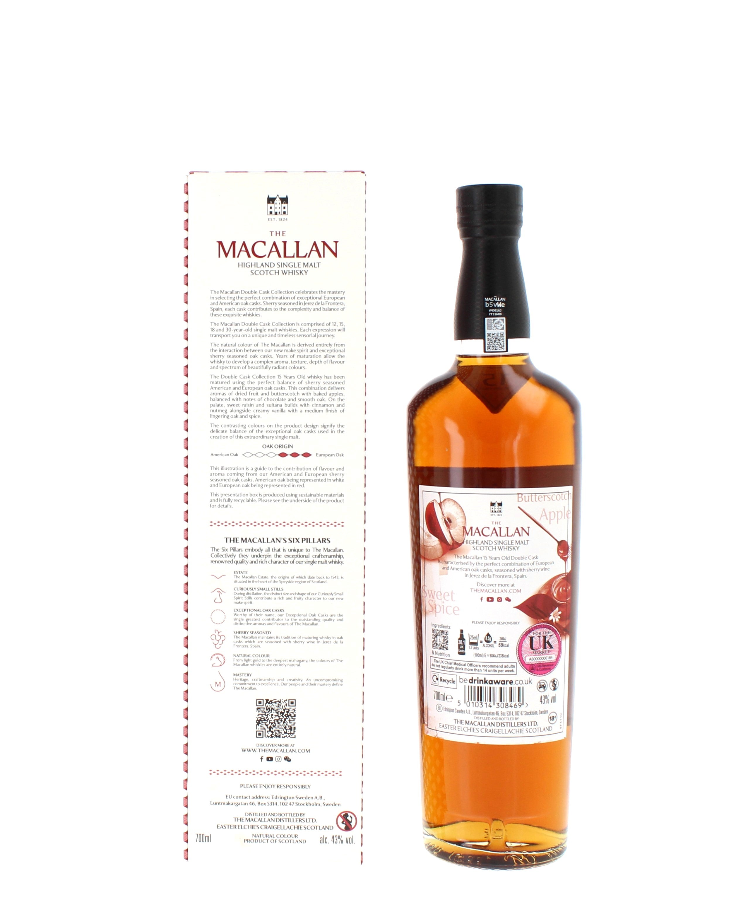 The Macallan 15 Year Old Double Cask Single Malt Scotch Whisky