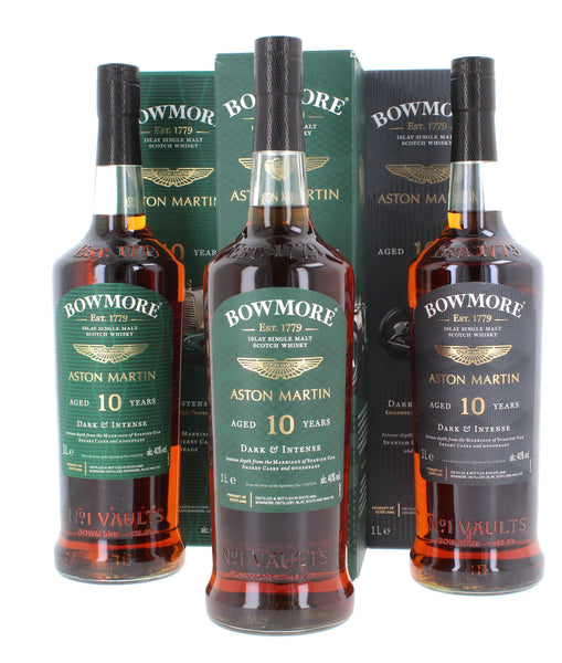Three Bowmore 10 Year Old Aston Martin Series (Edition 1,4 & 7) 3